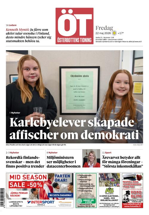 Österbottens Tidning 22.5.2026