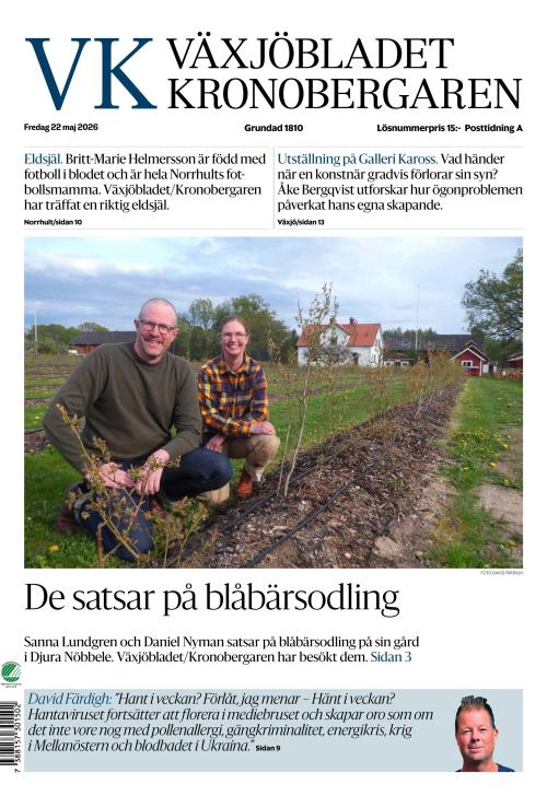 Växjöbladet Kronobergaren 22.5.2026