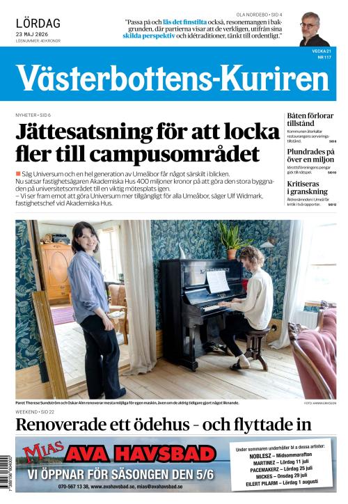 Västerbottens-Kuriren (SE) 23.5.2026
