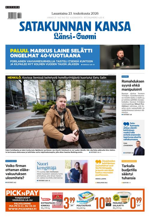 Satakunnan Kansa Länsi-Suomi 23.5.2026