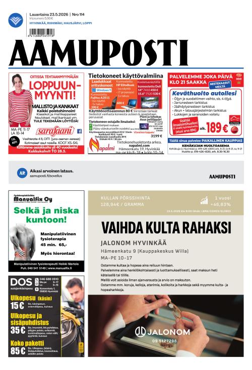 Aamuposti 23.5.2026