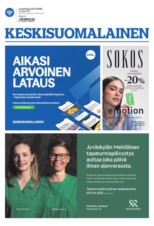 Keskisuomalainen 23.5.2026