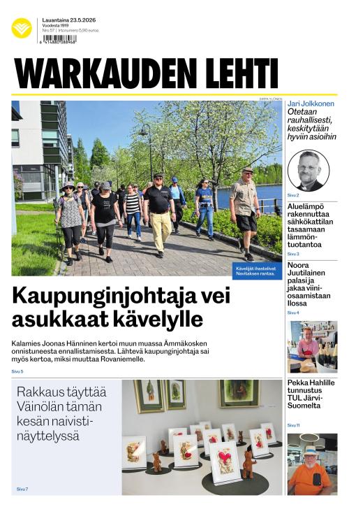 Warkauden Lehti 23.5.2026