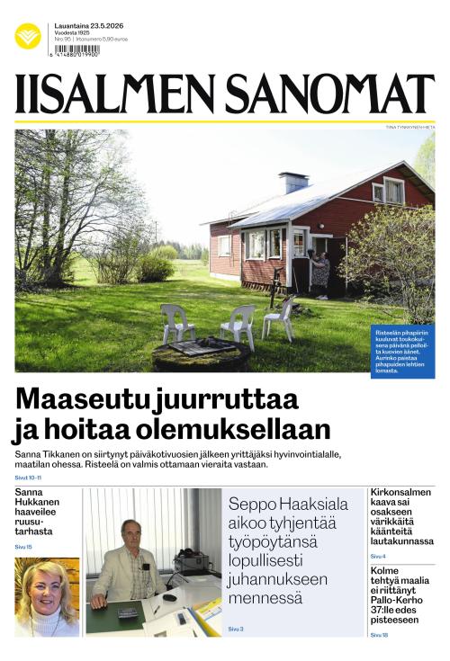 Iisalmen Sanomat 23.5.2026