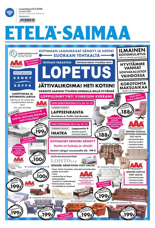 Etelä-Saimaa 23.5.2026