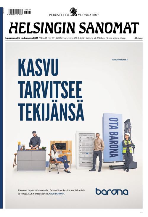 Helsingin Sanomat 23.5.2026