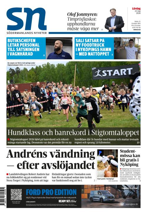 Södermanlands Nyheter 23.5.2026