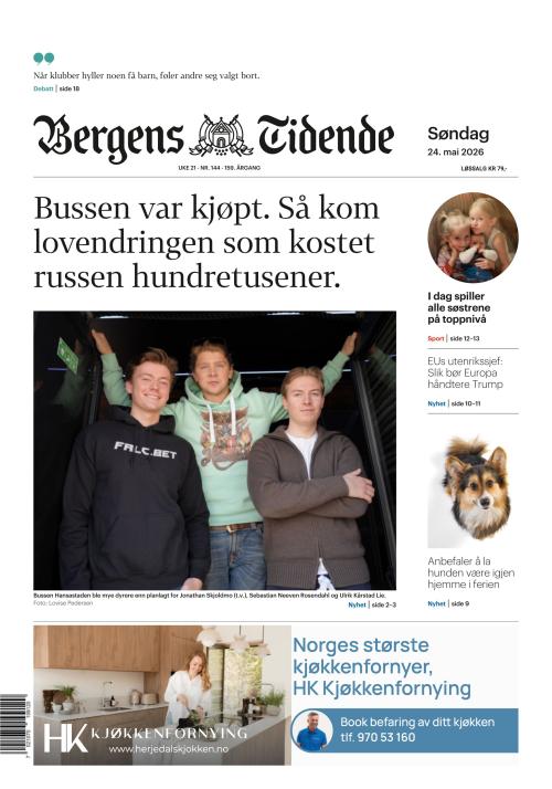 Bergens Tidende 24.5.2026