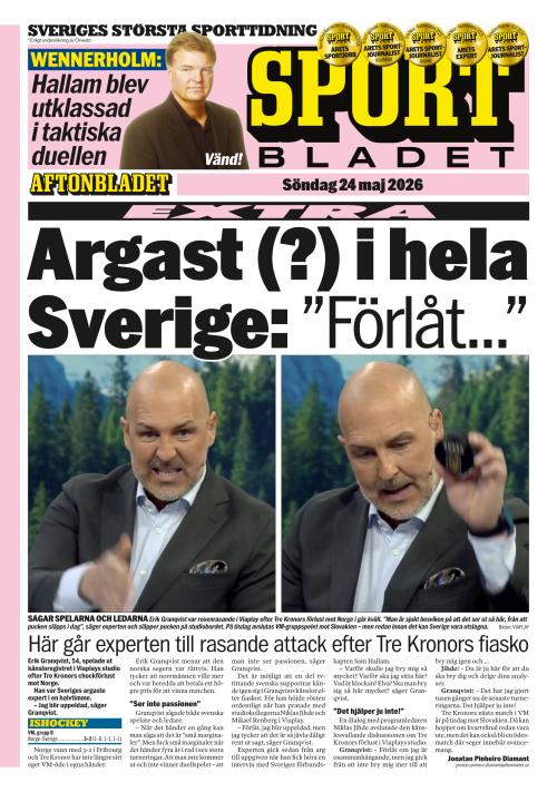 Aftonbladet Sportbladet 24.5.2026