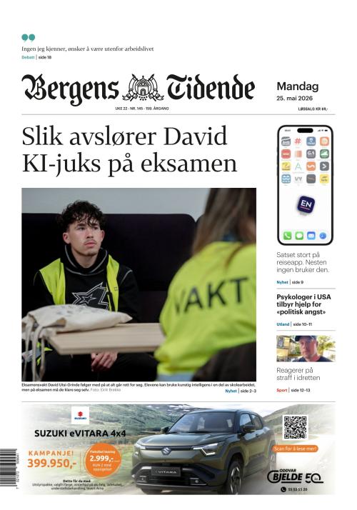 Bergens Tidende 25.5.2026