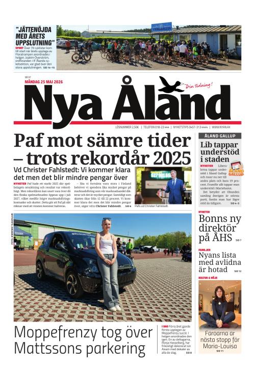 Nya Åland 25.5.2026