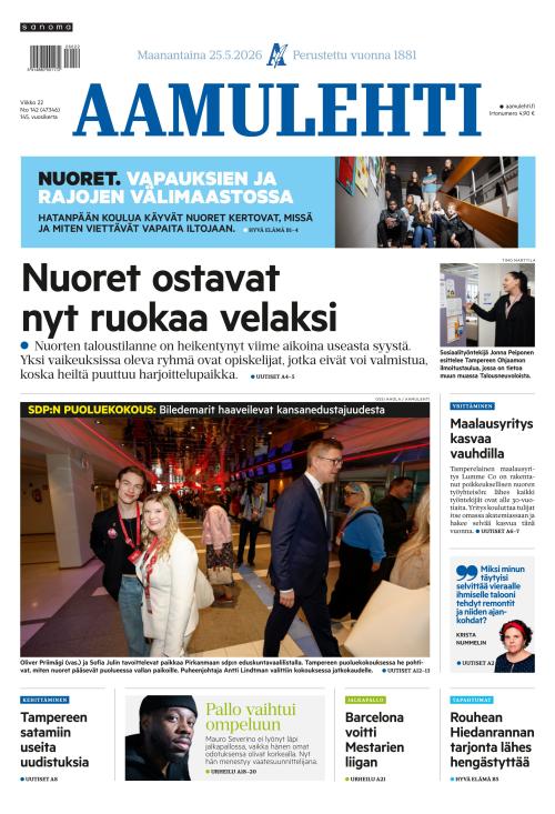 Aamulehti 25.5.2026