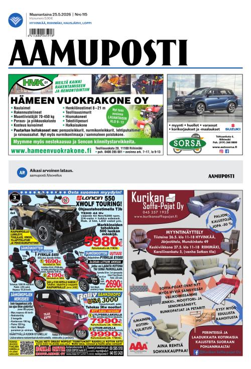 Aamuposti 25.5.2026