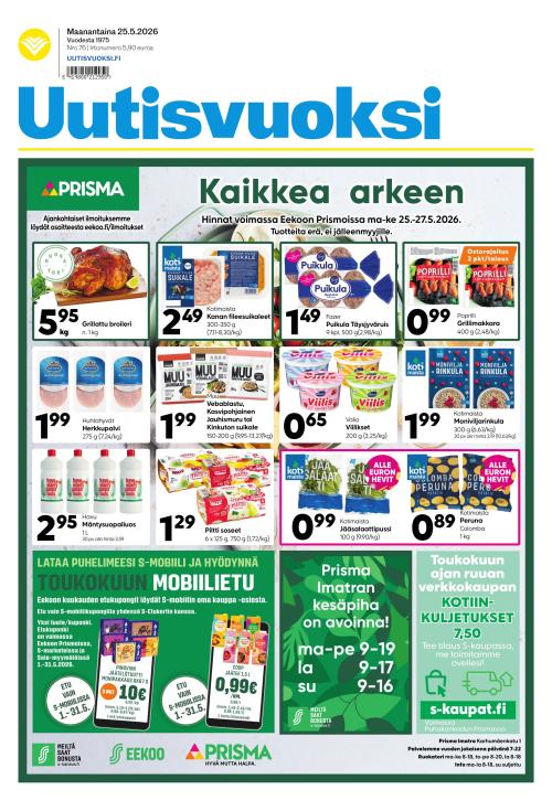 Uutisvuoksi 25.5.2026