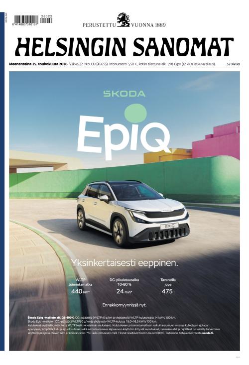 Helsingin Sanomat 25.5.2026