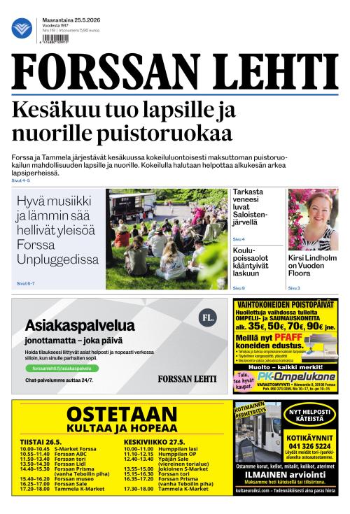 Forssan Lehti 25.5.2026