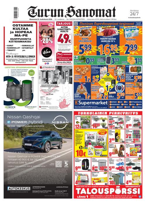 Turun Sanomat 25.5.2026