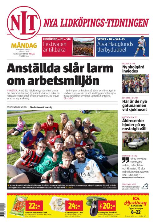 Nya Lidköpings-Tidningen 25.5.2026