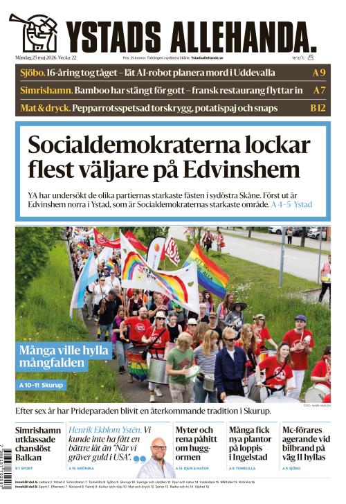 Ystads Allehanda 25.5.2026