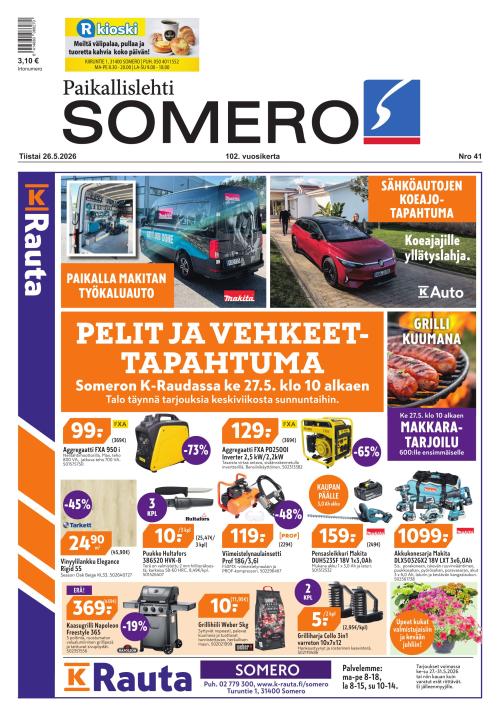 Paikallislehti Somero 26.5.2026