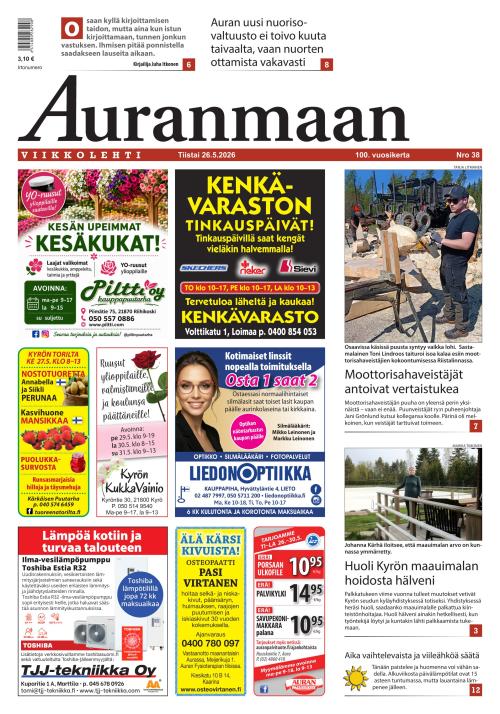 Auranmaan Viikkolehti 26.5.2026