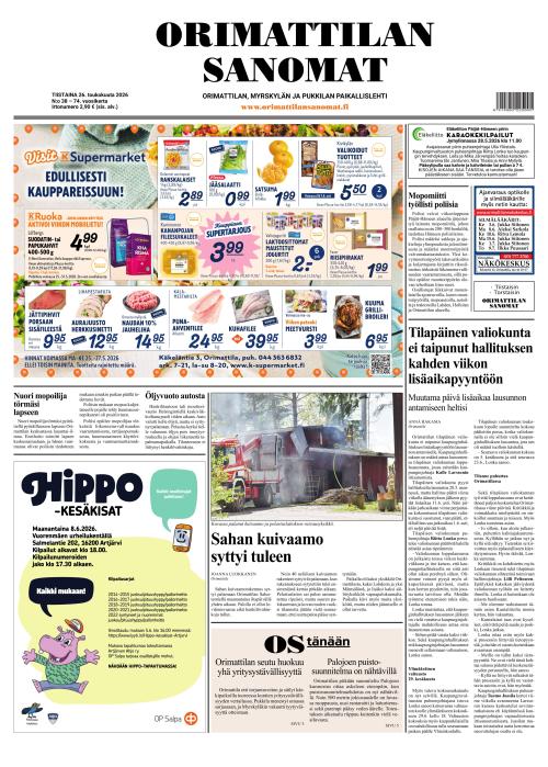 Orimattilan Sanomat 26.5.2026