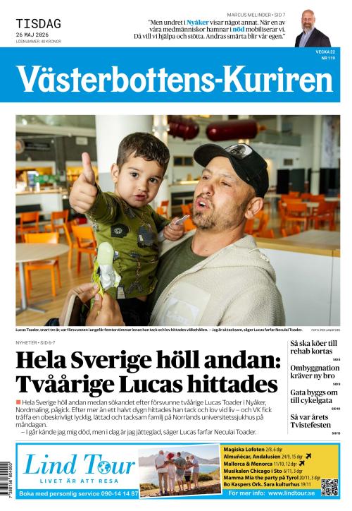 Västerbottens-Kuriren (SE) 26.5.2026