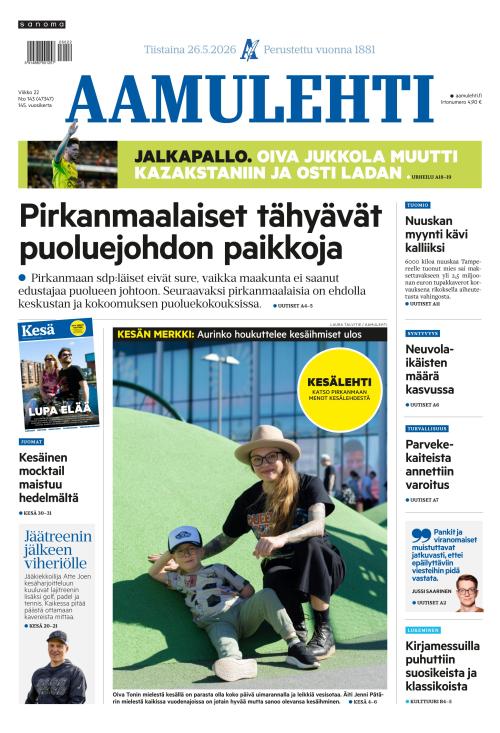 Aamulehti 26.5.2026