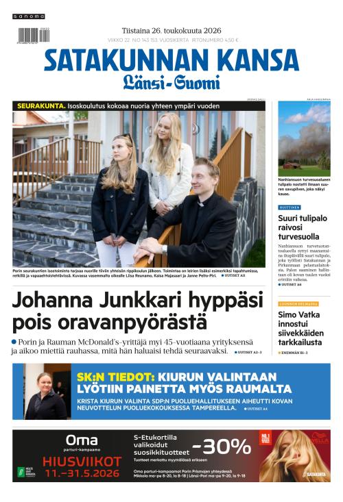 Satakunnan Kansa Länsi-Suomi 26.5.2026