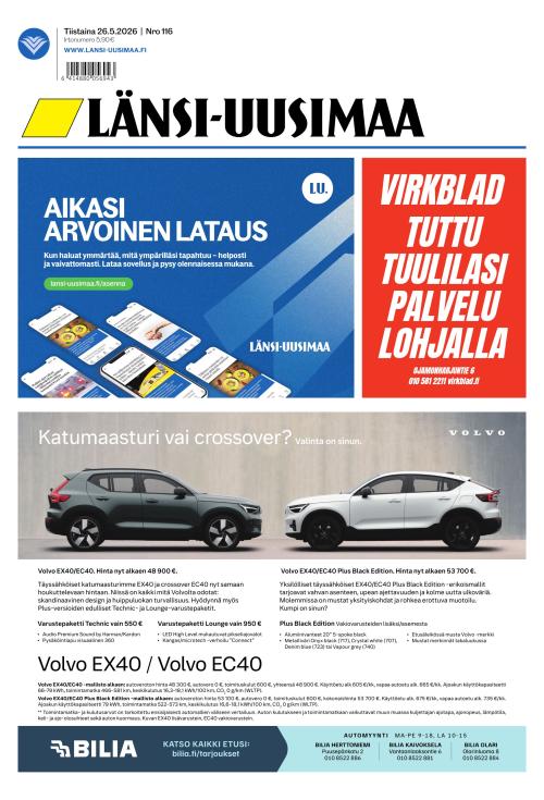 Länsi-Uusimaa 26.5.2026