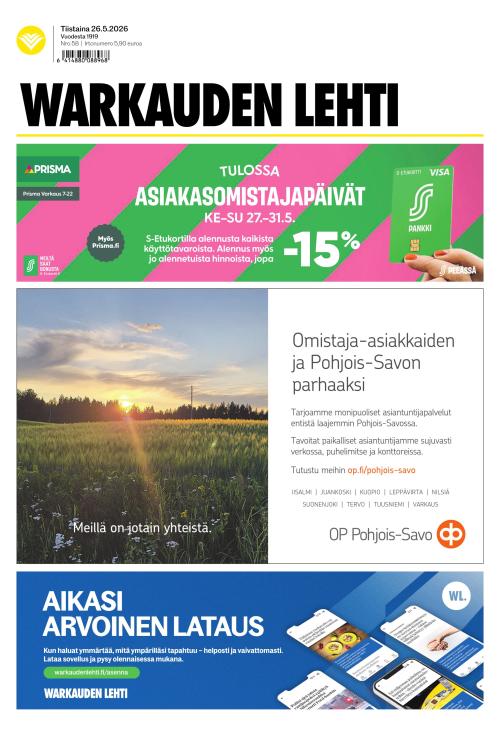Warkauden Lehti 26.5.2026