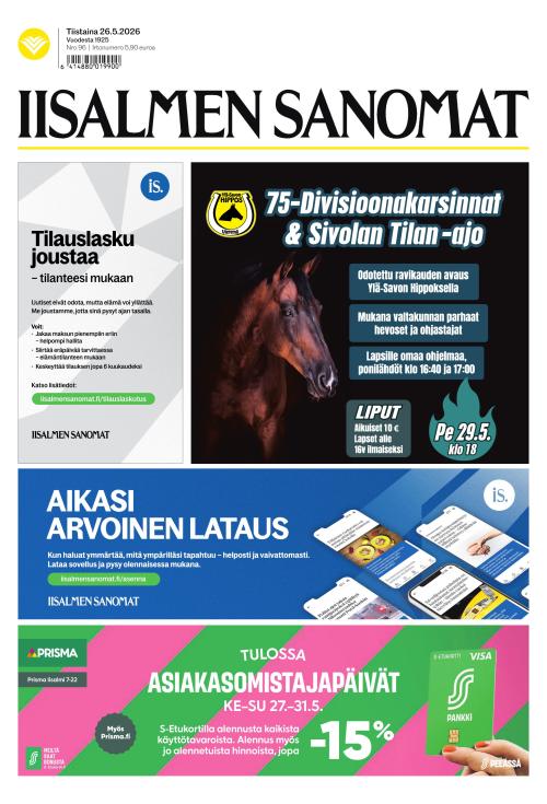 Iisalmen Sanomat 26.5.2026