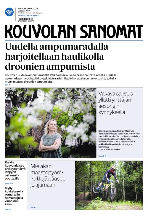Kouvolan Sanomat 26.5.2026