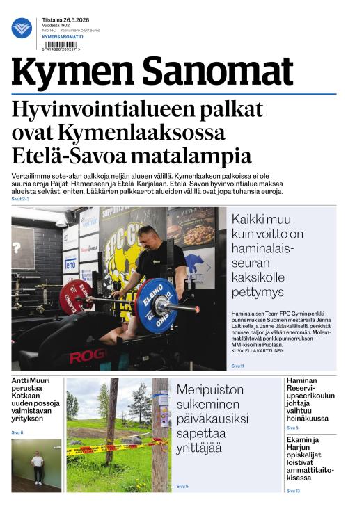 Kymen Sanomat 26.5.2026