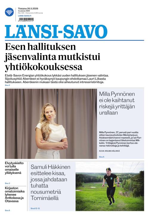 Länsi-Savo 26.5.2026