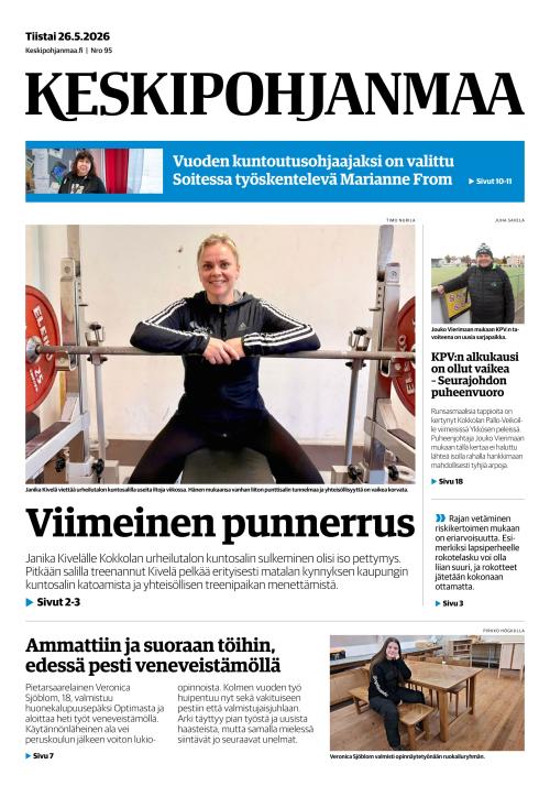 Keskipohjanmaa 26.5.2026