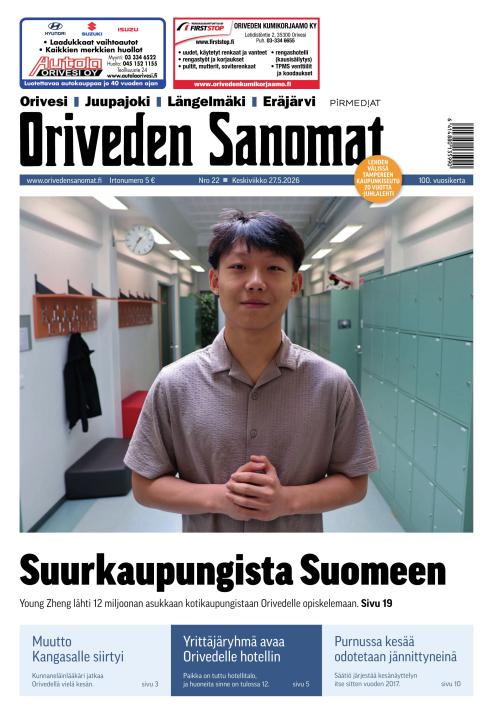 Oriveden Sanomat 27.5.2026