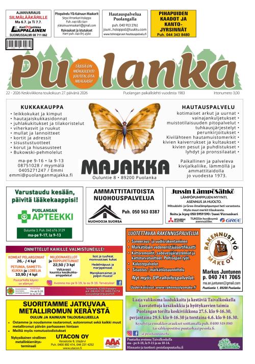 Puolanka-lehti 27.5.2026