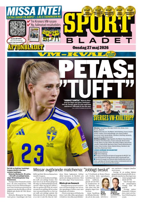 Aftonbladet Sportbladet 27.5.2026