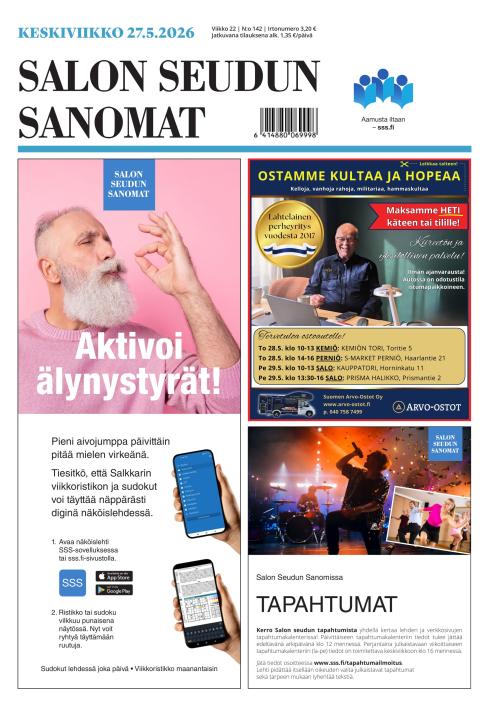 Salon Seudun Sanomat 27.5.2026