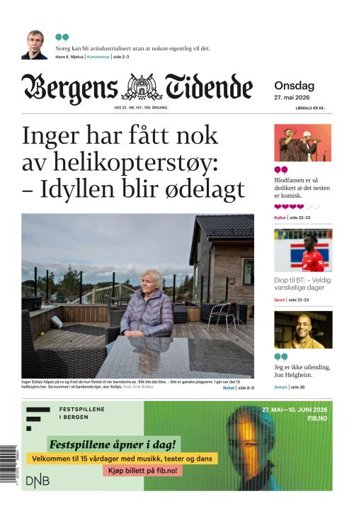 Bergens Tidende 27.5.2026