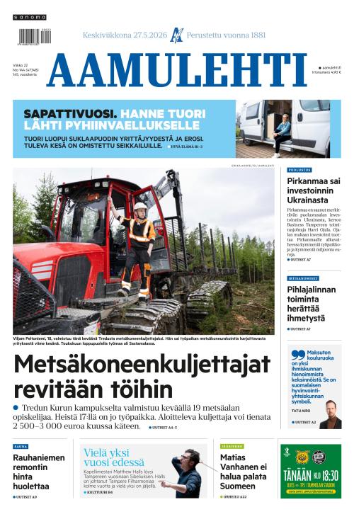 Aamulehti 27.5.2026