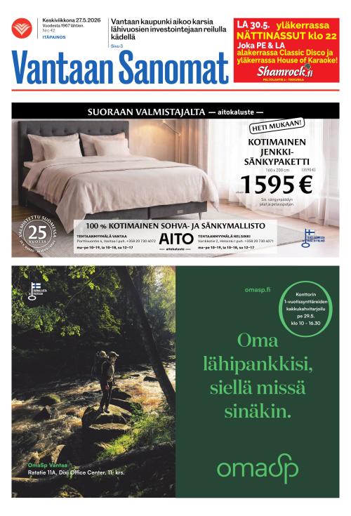 Vantaan Sanomat (Itä) 27.5.2026