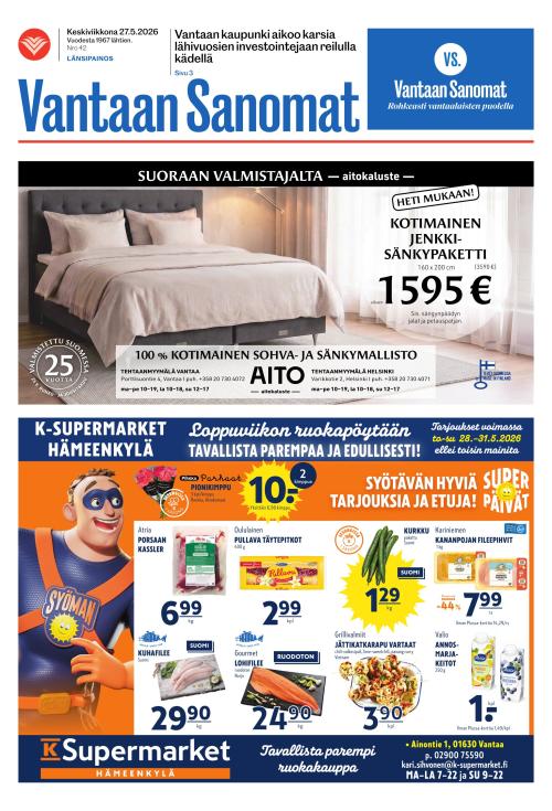 Vantaan Sanomat (Länsi) 27.5.2026