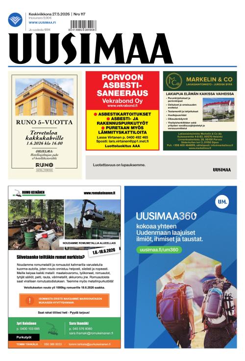 Uusimaa 27.5.2026