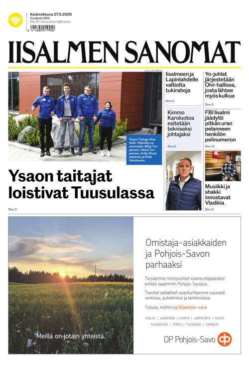Iisalmen Sanomat 27.5.2026
