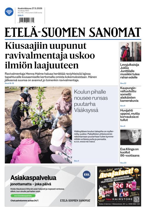 Etelä-Suomen Sanomat 27.5.2026