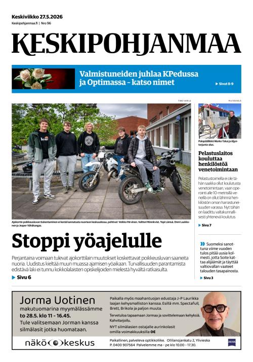 Keskipohjanmaa 27.5.2026