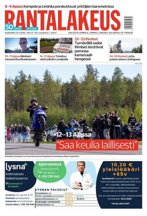 Rantalakeus 27.5.2026