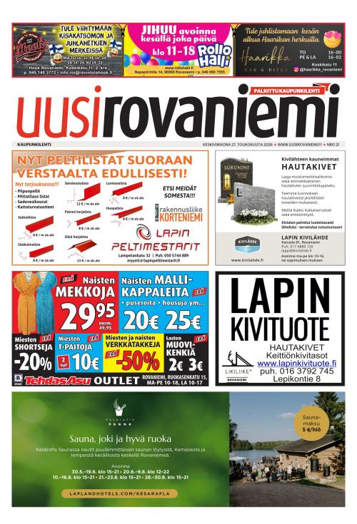 Uusi Rovaniemi 27.5.2026